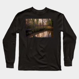 Woodland Bridge Over The River Pang Long Sleeve T-Shirt